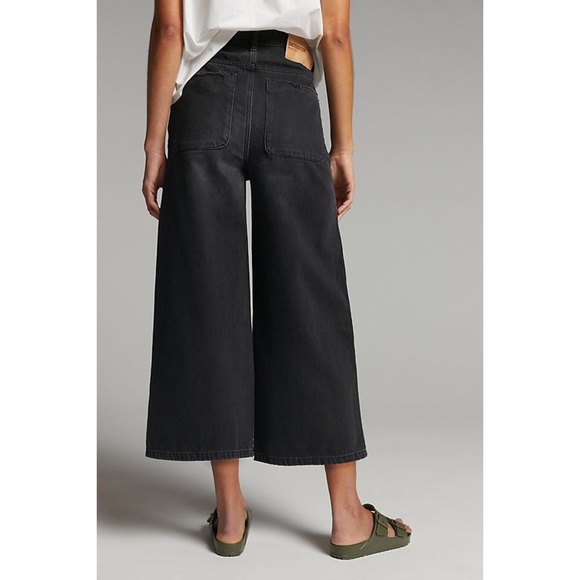 NWT ANTHROPOLOGIE ONE TEASPOON STERLING ULTRA HIGH RISE WIDE LEG JEANS - Picture 2 of 5